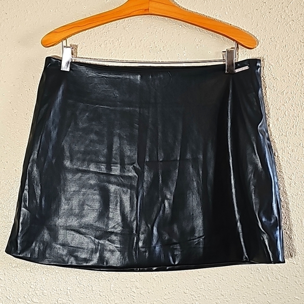 FABLETICS Faux Leather Mini Skirt